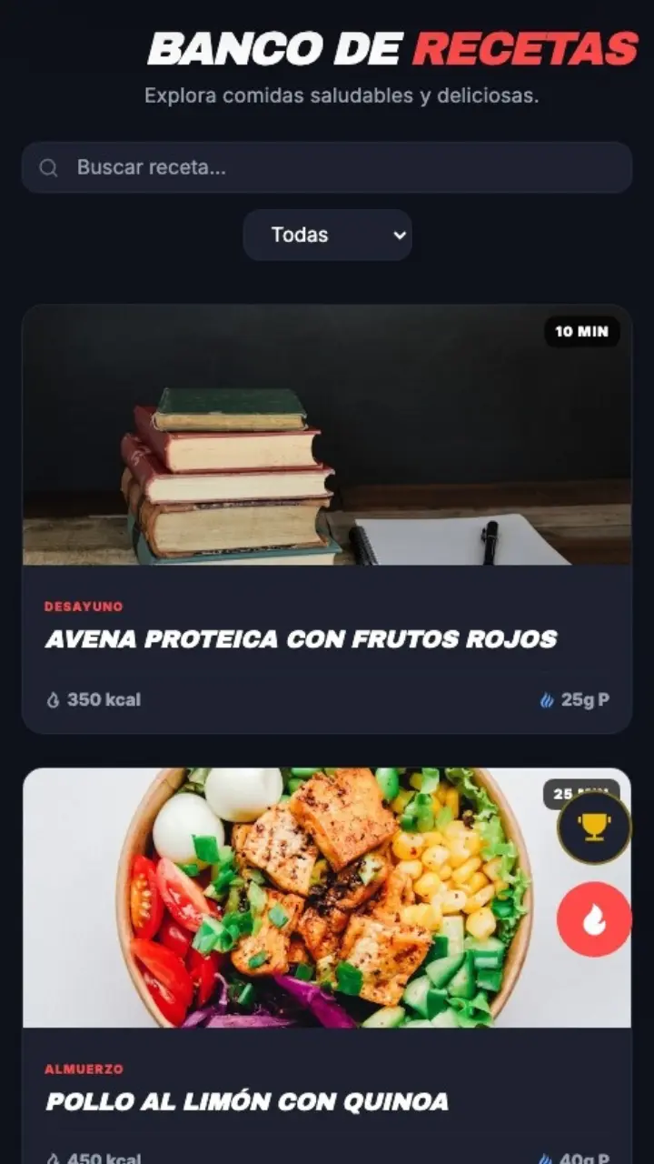 BANCO DE RECETAS Mobile
